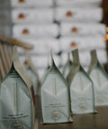 HoneyCo bags on the counter