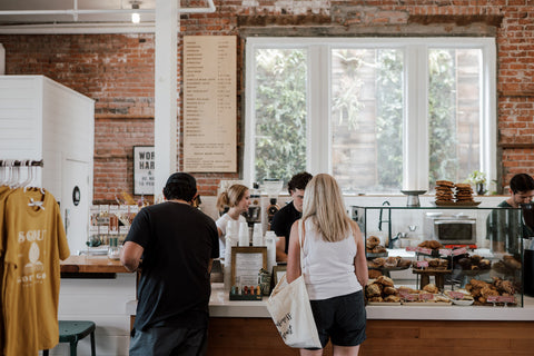 The counter at Scout Coffee, Garden Street