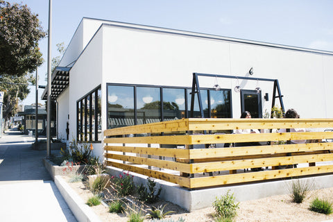 The patio outside the Scout Coffee cafe in Morro Bay