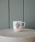 Scout Milk Glass Mug in White - Wave