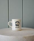 Scout Diner Mug in Natural - Happy Coffee