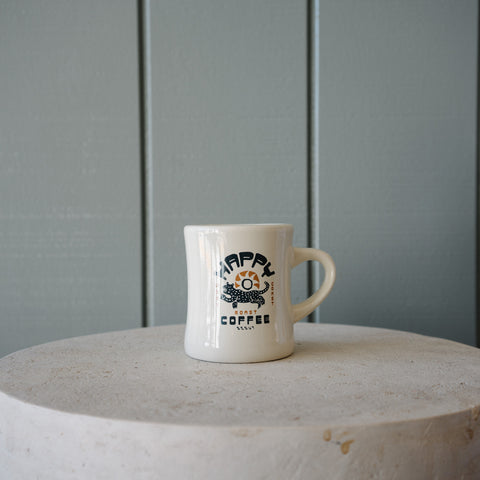 Scout Diner Mug in Natural - Happy Coffee - view 2