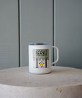 Scout Camp Mug in White - Yellow Sun - view 2