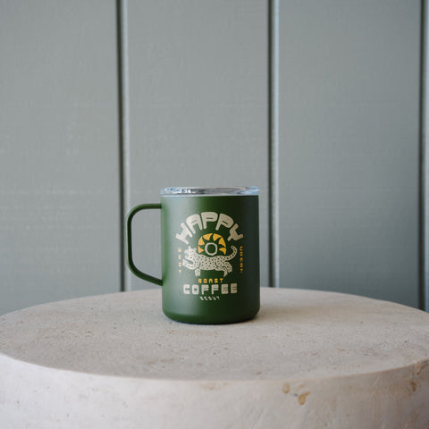 Scout Camp Mug in Moss Green - Happy Coffee