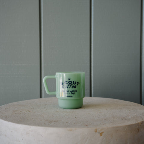 Scout Milk Glass Mug in Jade Green