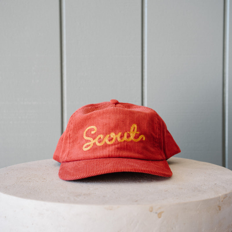 Scout Corduroy Hat in Red