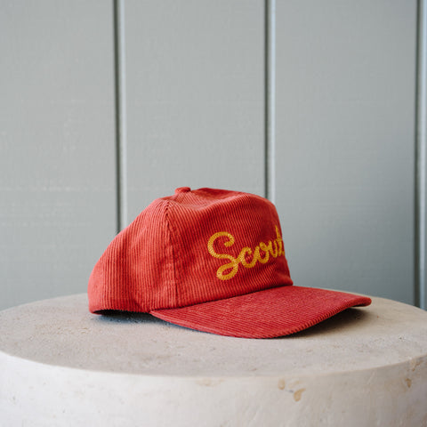 Scout Corduroy Hat in Red - view 3